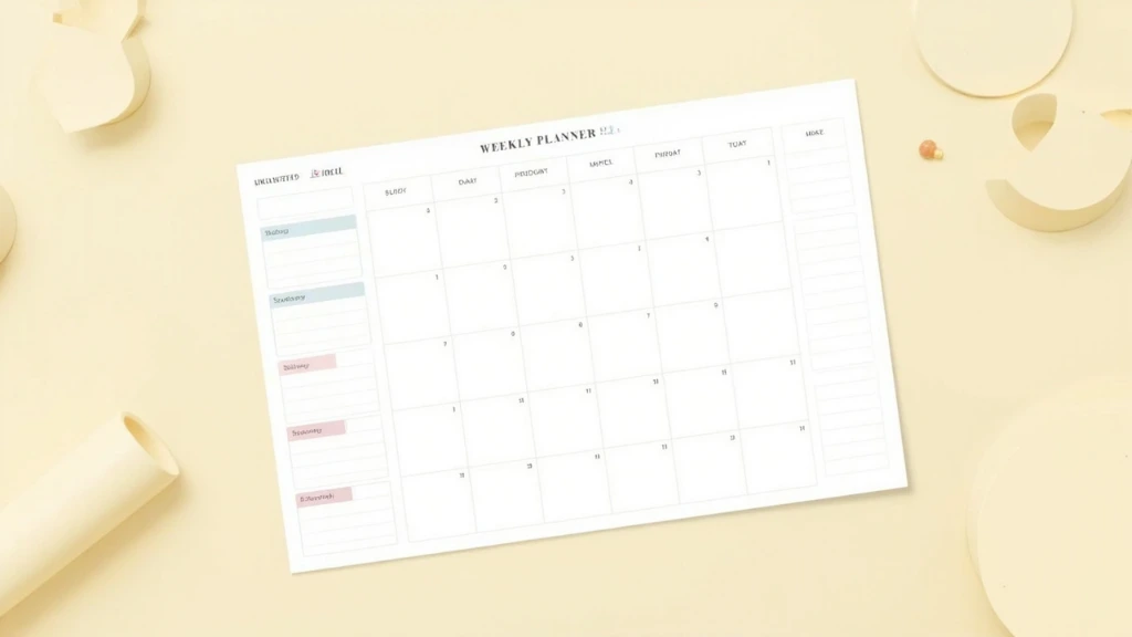 Horizontal weekly planner for the week of December 16, 2024